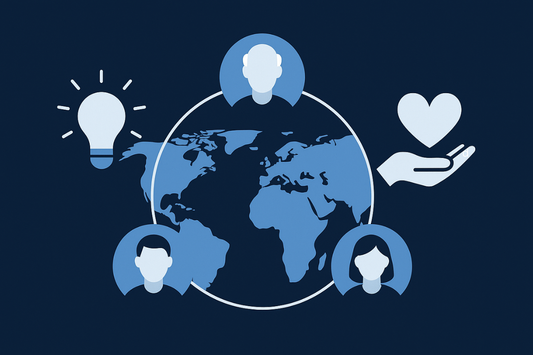Global Blue Zone communities connected by purpose, belonging and wellbeing principles.